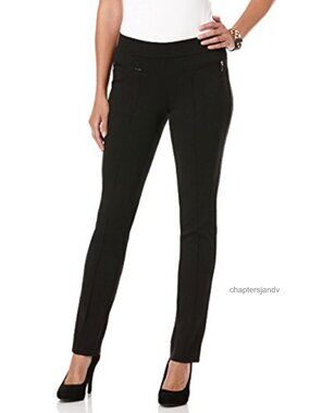 Slim Comfort Fit Ponte Dress Pants Pull On 30.5 Inseam Women's